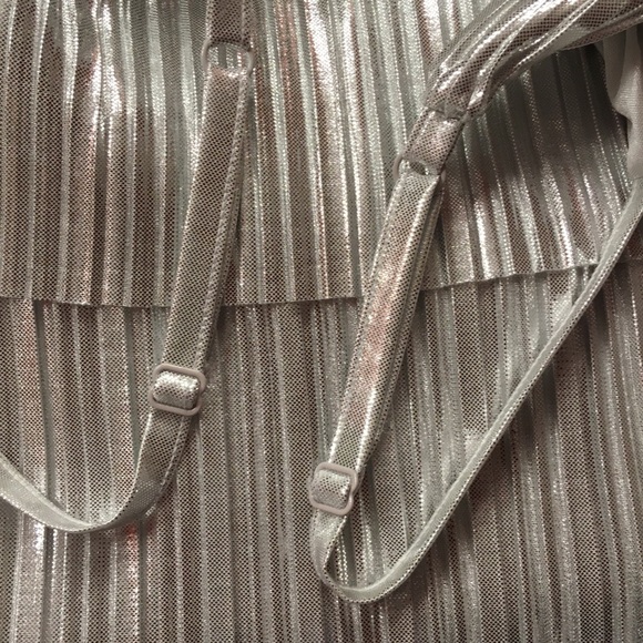 Sparkling Silver Forever 21 Tiered Top! - Picture 6 of 6